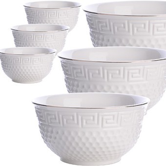 Набор тарелок глубоких 6шт 780 мл фарфор LR (31452) Набор тарелок глубоких 6шт 780 мл фарфор LR (31452)