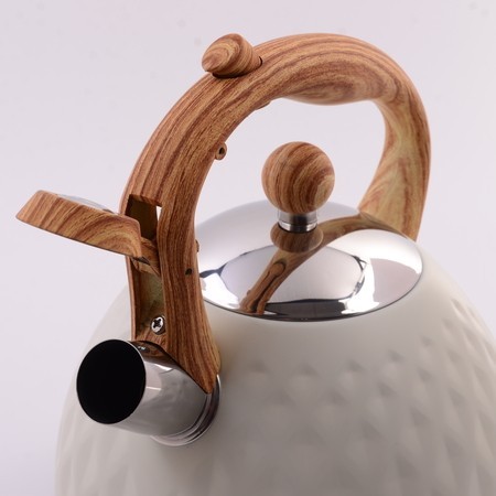 Чайник со свистком белый 2,5 л нерж/ст/пластик Mayer&Boch (40654)