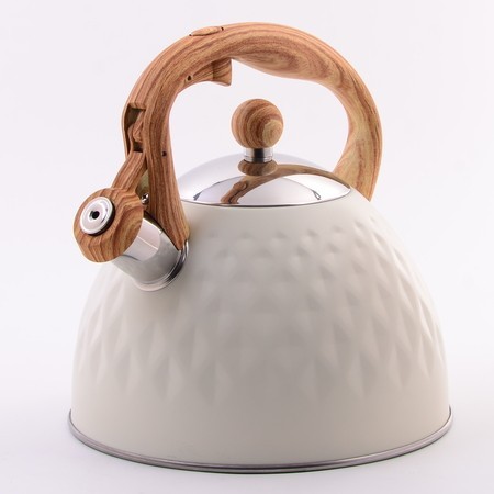 Чайник со свистком белый 2,5 л нерж/ст/пластик Mayer&Boch (40654)