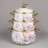 Набор кастрюль agness эмалированных серия "irises", 6пр. 2,1л, 2,8л и 3,8л Agness (950-607)