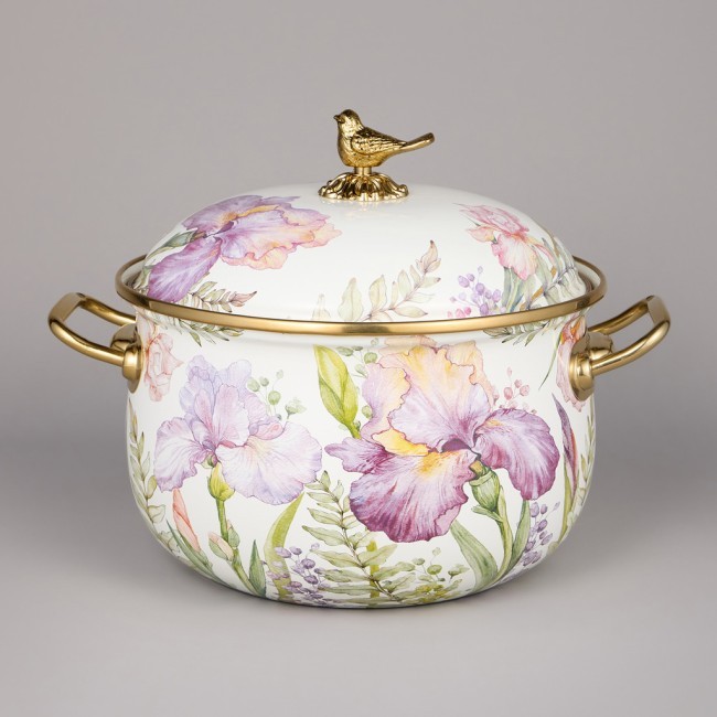 Набор кастрюль agness эмалированных серия "irises", 6пр. 2,1л, 2,8л и 3,8л Agness (950-607)