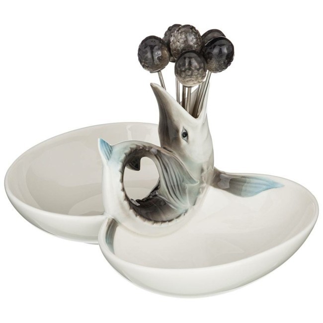 Блюдо lefard "осётр" 12,5*18*10 см, 6 вилочек (кор-24шт.) Lefard (58-269)