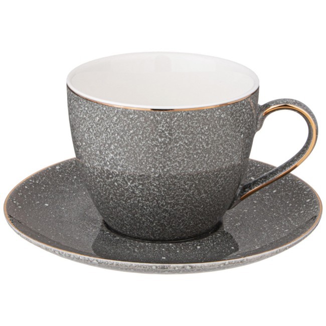 Чайный сервиз lefard "grain" на 6 пер. 14 пр. серый Lefard (42-504)