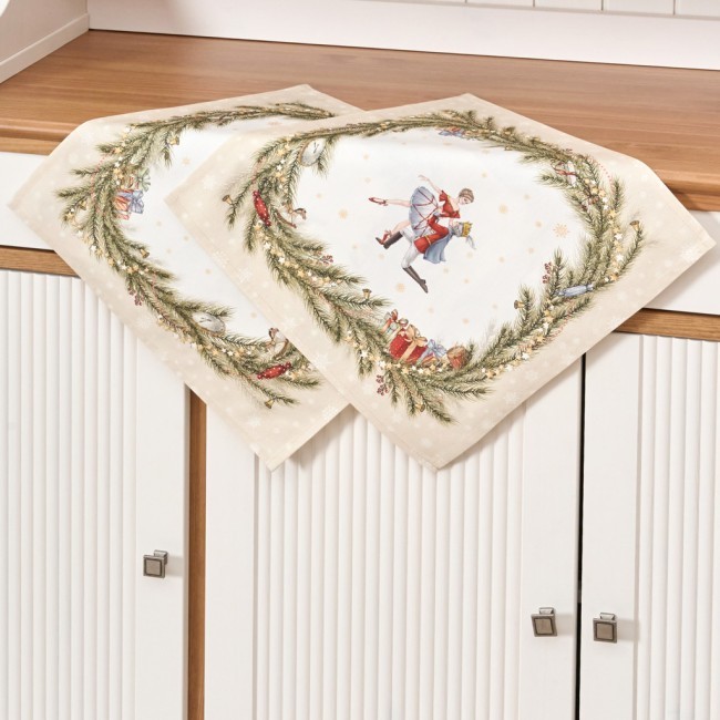 Набор салфеток из 2-х шт "щелкунчик",40х40см ,100% хлопок Lefard (850-757-8)