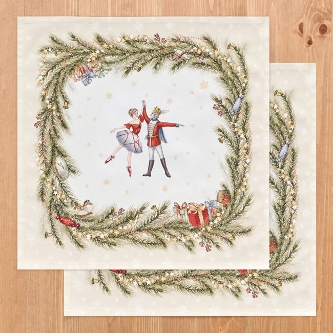 Набор салфеток из 2-х шт "щелкунчик",40х40см ,100% хлопок Lefard (850-757-8)