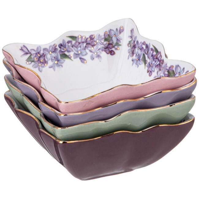 Набор розеток lefard "lilac" 4 шт. 10 см Lefard (760-808)