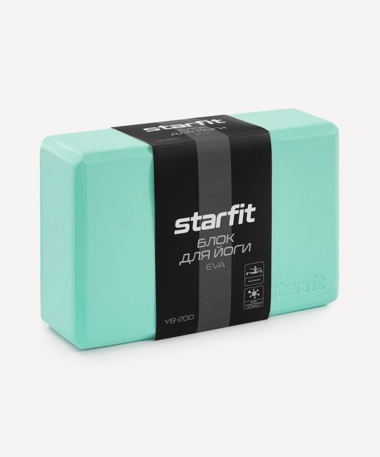 Блок для йоги STARFIT YB-200 EVA, мятный (2113198)
