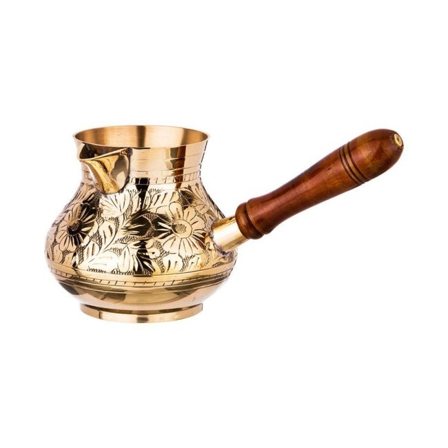 Турка резная "graving" 450мл. латунь Lefard (733-107) Турка резная "graving" 450мл. латунь Lefard (733-107)