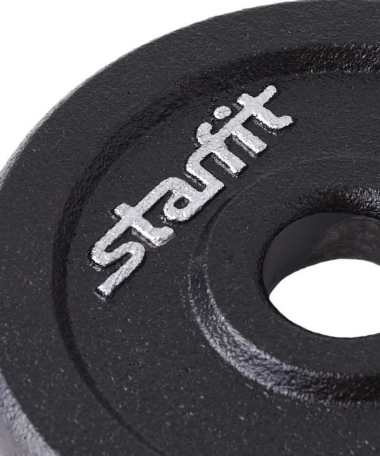 Диск чугунный STARFIT BB-204 d=26 мм, черный, 1,25 кг (998409)