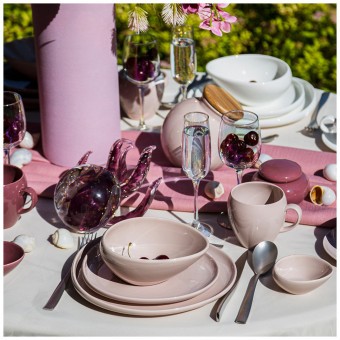 Чайный набор bronco "fusion" на 2 пер. 4 пр. 290 мл пудровый Bronco (263-1151)