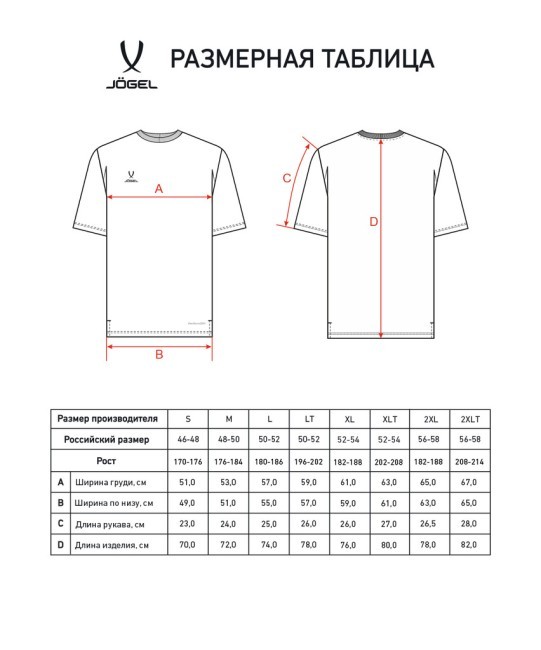 Футболка тренировочная JÖGEL DIVISION PerFormDRY Training CVC 98, темно-серый (2130749)