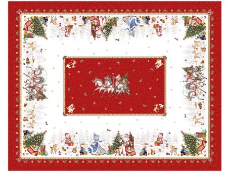 Скатерть "с новым годом" 110х140см ,красный, 100% хлопок,твил пропитка Lefard (850-763-20) Скатерть "с новым годом" 110х140см ,красный, 100% хлопок,твил пропитка Lefard (850-763-20)