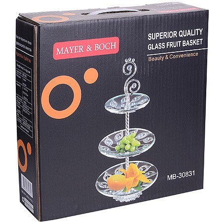 Конфетница 3-х ярусная 30х30х57см Mayer&Boch (30831)