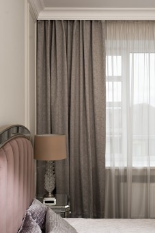 Портьера Глосс (Gloss) беж 275*260 (TT-00016721)