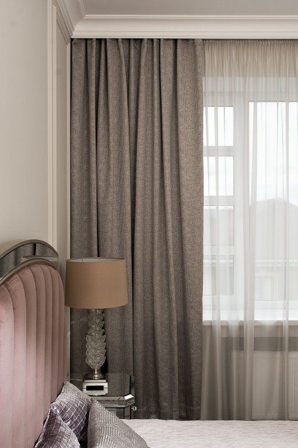 Портьера Глосс (Gloss) беж 275*260 (TT-00016721)