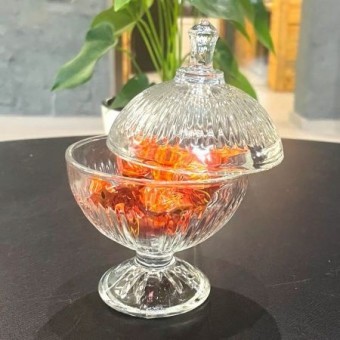 Конфетница PERSIA на ножке с кр. 200 мл (7352-1SR7352GCL)
