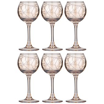 Набор рюмок из 6 шт "графика" мед 85 мл Lefard (194-949)