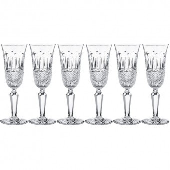 Набор бокалов для шампанского из 6 шт. "tomy" 150мл. высота=20см. AURUM-CRYSTAL (614-622)