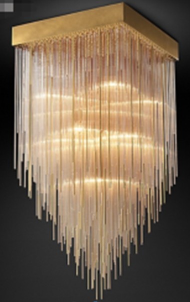 Люстра потолочная, латунь 56*56*h.90,5см (TT-00005131)