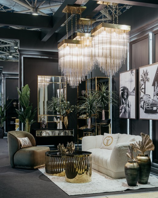 Люстра потолочная, латунь 56*56*h.90,5см (TT-00005131)