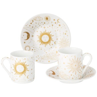 Кофейный набор lefard "astronomy" на 2 пер. 4 пр. 100 мл Lefard (86-2556)