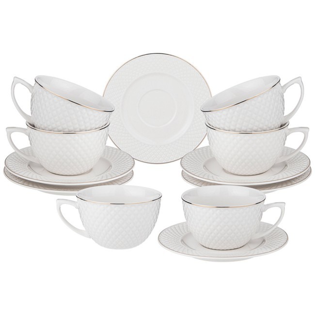 Чайный набор lefard "диаманд голд" на 6 пер. 12пр. 220 мл Lefard (359-295) Чайный набор lefard "диаманд голд" на 6 пер. 12пр. 220 мл Lefard (359-295)