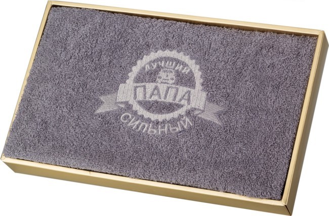 Полотенце "сильный папа" 40*70 см. 380 г/м2, м/х, х/б 100% серый SANTALINO (850-114-01) Полотенце "сильный папа" 40*70 см. 380 г/м2, м/х, х/б 100% серый SANTALINO (850-114-01)