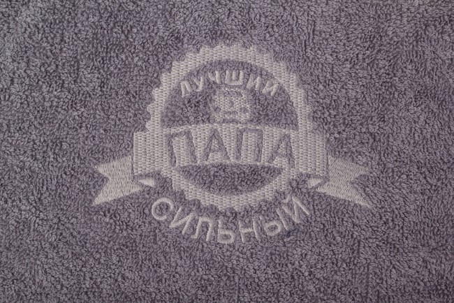 Полотенце "сильный папа" 40*70 см. 380 г/м2, м/х, х/б 100% серый SANTALINO (850-114-01) Полотенце "сильный папа" 40*70 см. 380 г/м2, м/х, х/б 100% серый SANTALINO (850-114-01)