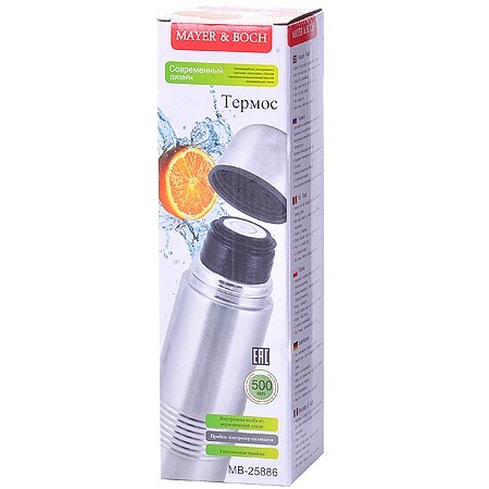 Термос нерж/сталь 500мл мет/колба МВ (25886)