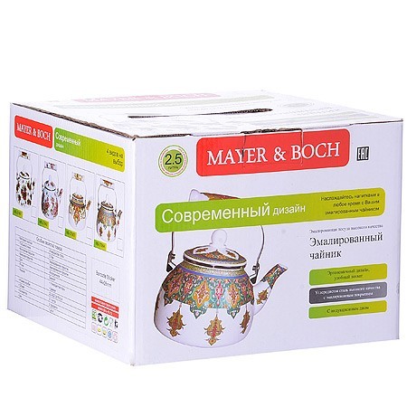 Чайник Эмаль 2,5 л с/кр Узор Mayer&Boch (27984) Чайник Эмаль 2,5 л с/кр Узор Mayer&Boch (27984)