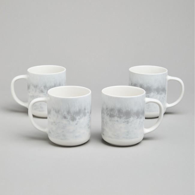 Набор кружек bronco "daily" 4 шт. 350 мл серый Bronco (576-1009)