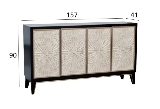 Комод с деревянными ножками 157*41*90см (TT-00002697) Комод с деревянными ножками 157*41*90см (TT-00002697)