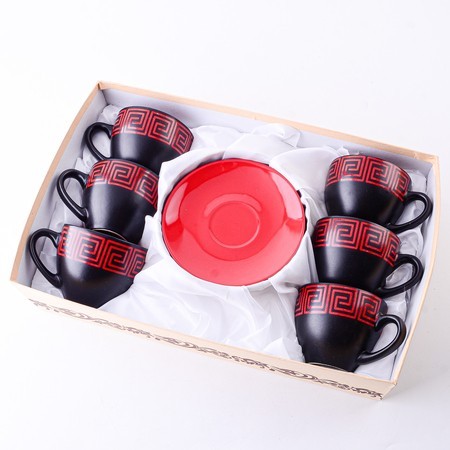 Чайный сервиз на 6 персон 250 мл 12 пр керамика LR (9-27581-1) Чайный сервиз на 6 персон 250 мл 12 пр керамика LR (9-27581-1)