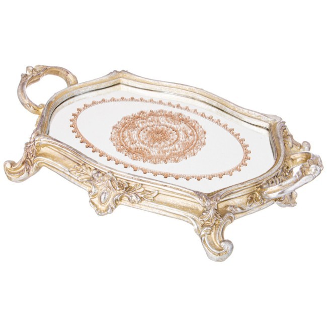 Поднос декоративный коллекция "рококо", 38*24,5*7,3cm Lefard (504-392)