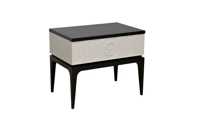 Тумбочка прикроватная Spinola черно/серая 60*40*50см (TT-00011888) Тумбочка прикроватная Spinola черно/серая 60*40*50см (TT-00011888)