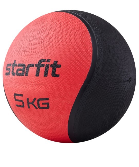 Медбол высокой плотности STARFIT GB-702, 5 кг, красный (1007343)