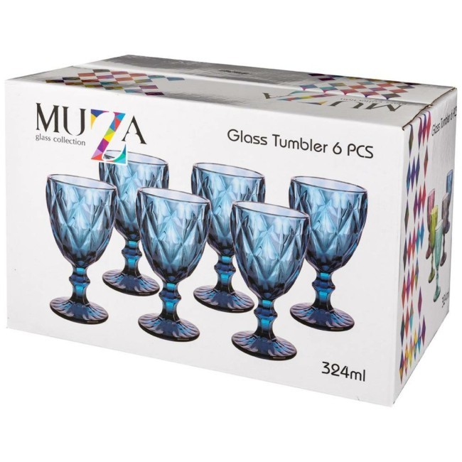 Набор бокалов для вина "ромбо" 6шт. серия "muza color" 320мл. / в=17 см. Lefard (781-121) Набор бокалов для вина "ромбо" 6шт. серия "muza color" 320мл. / в=17 см. Lefard (781-121)