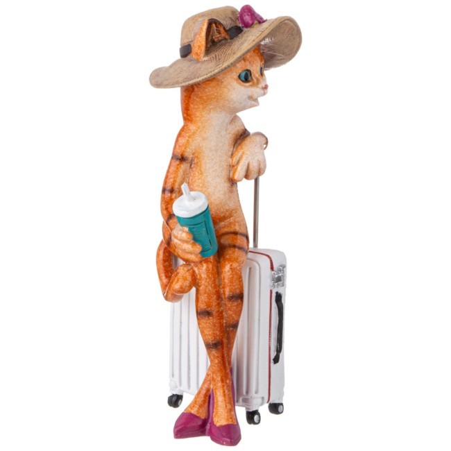 Фигурка декоративная "кошка-путешественница" 7,5х7х17,3 см Lefard (146-2095)