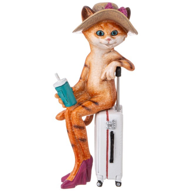 Фигурка декоративная "кошка-путешественница" 7,5х7х17,3 см Lefard (146-2095)