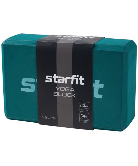 Блок для йоги STARFIT YB-200 EVA, изумрудный (2113205)