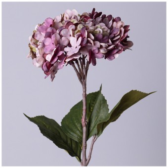 Цветок искусственный гортензия длина=60см , цвет лавандовый Lefard (535-348)