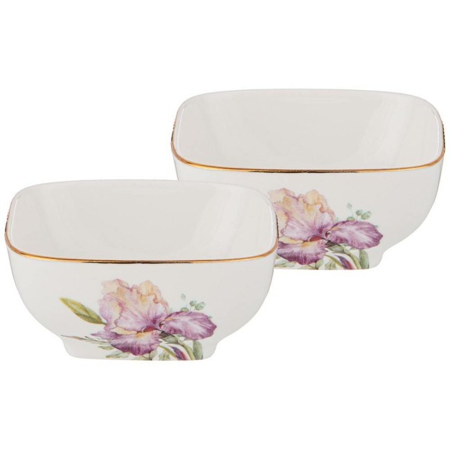 Набор салатников квадратных lefard "irises" 2 шт. 8*4 см 100 мл Lefard (590-345)