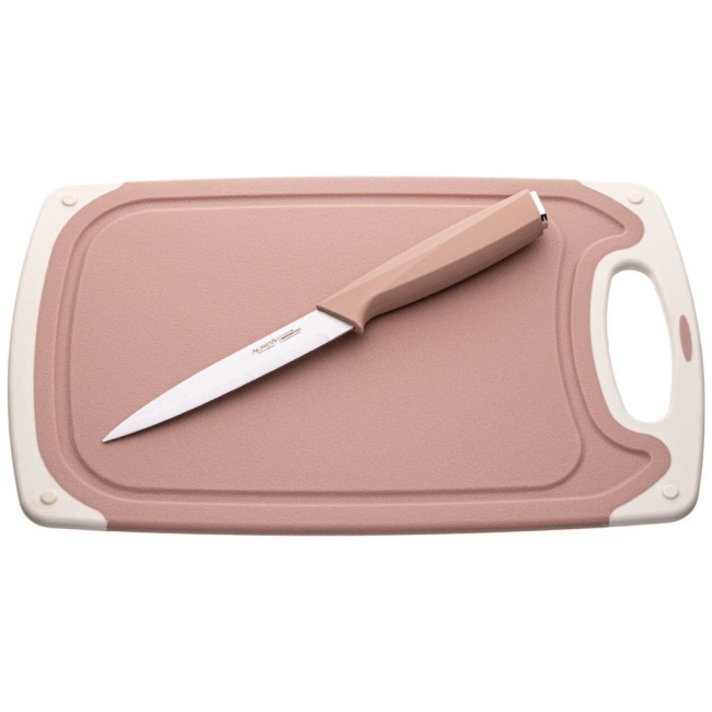 Набор ножей agness нжс на пластиковой подставке и разделочная доска, 7 пр. Agness (911-764)