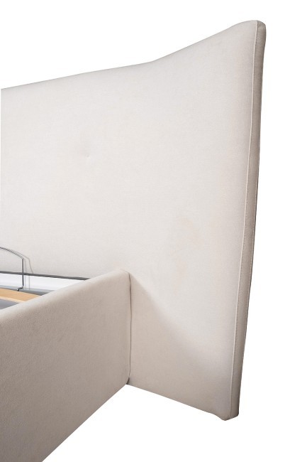 Кровать Como c подъем.мех. шенилл белый  Miss01 270*240*110 (TT-00007478)