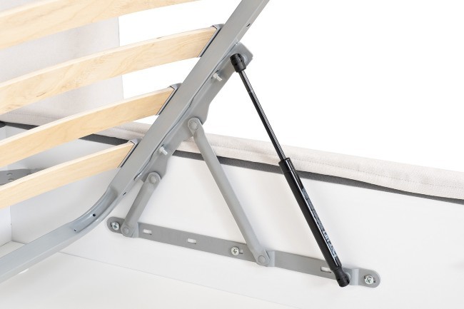 Кровать Como c подъем.мех. шенилл белый  Miss01 270*240*110 (TT-00007478)