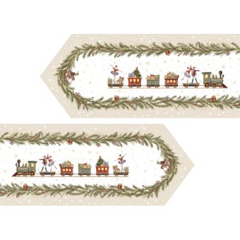 Дорожка на стол 45х400 cm  "щелкунчик" цвет: бежевый, tm lefard, полиэстер 100% Lefard (986-002-33)