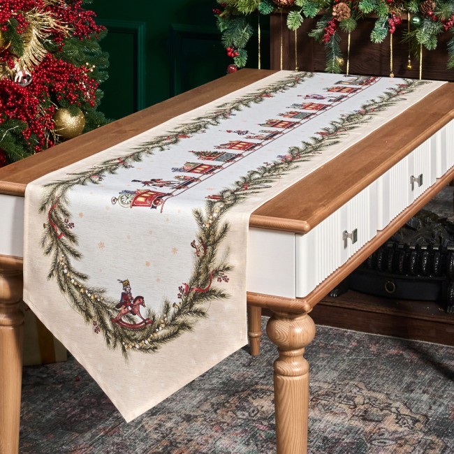 Дорожка на стол 45х400 cm "щелкунчик" цвет: бежевый, tm lefard, полиэстер 100% Lefard (986-002-33) Дорожка на стол 45х400 cm "щелкунчик" цвет: бежевый, tm lefard, полиэстер 100% Lefard (986-002-33)