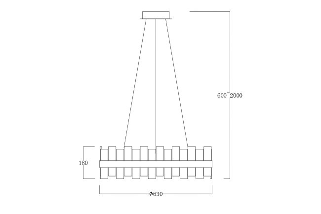 Люстра подвесная d.63см (TT-00012996)