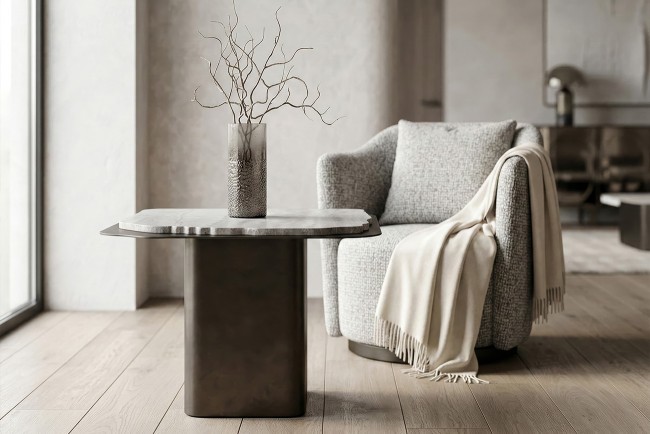 Стол журнальный Травертин (Travertine) 60*60*48см (TT-00016044) Стол журнальный Травертин (Travertine) 60*60*48см (TT-00016044)