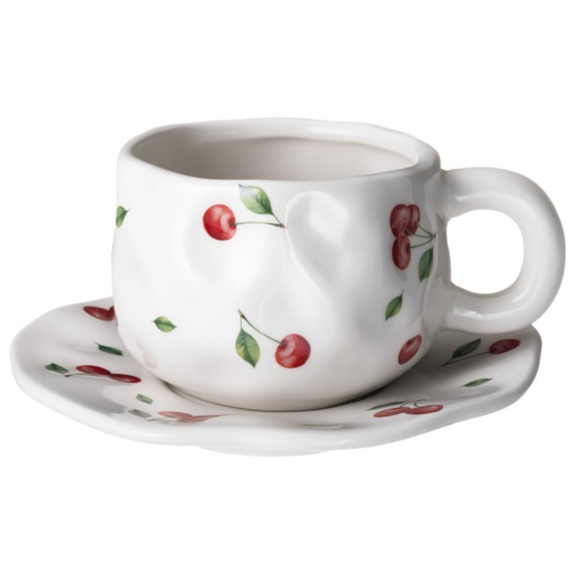 Чайная пара lefard "cherry" 280 мл Lefard (358-2347) Чайная пара lefard "cherry" 280 мл Lefard (358-2347)